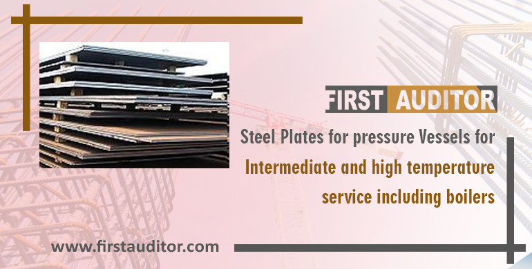 Steel plates for pressure vessels for intermediate and high temperature service including boilers